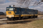 CSX Inspection Car Tied Down at Oakworth